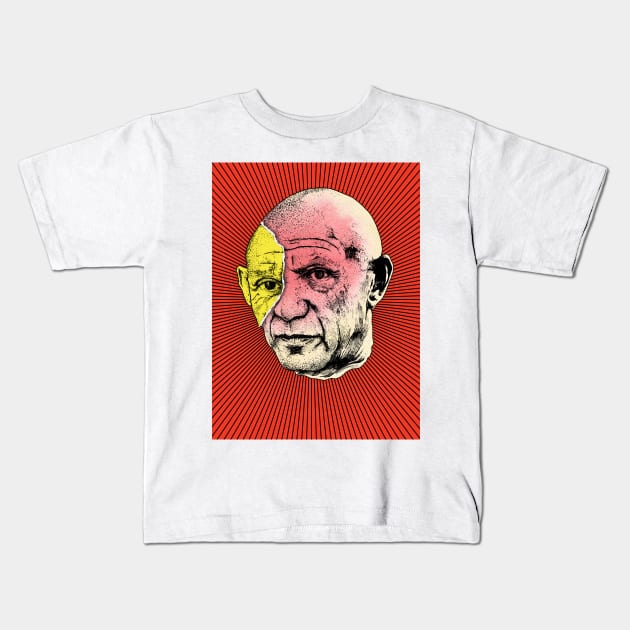 Picasso Kids T-Shirt by rjartworks